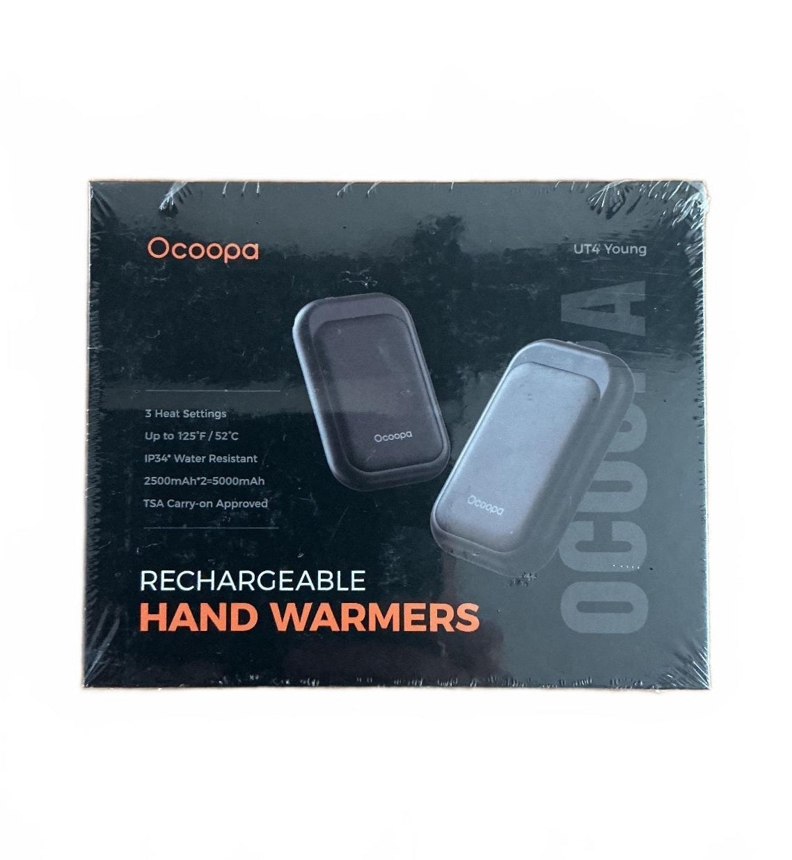 Ocoopa UT4 Young Rechargeable Hand Warmer New Black Magnetic Design