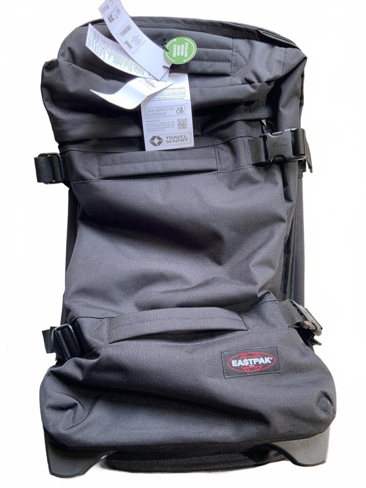 *NEW* Eastpak 78L Black Large Wheeled Travel Bag with Trolley Handle 67x35x30cm