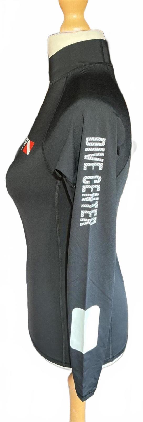 Cressi Women's Black Rashguard Dive Shirt Size L/4 Long Sleeve Swimwear