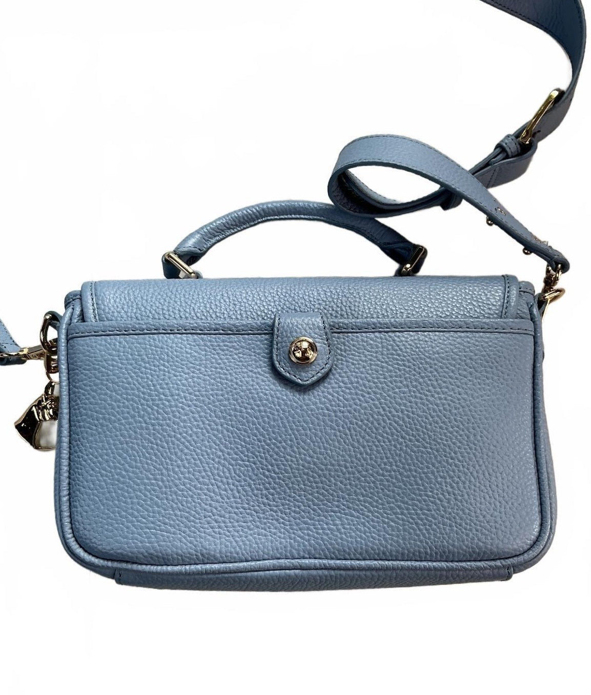 Paul Costelloe Dressage Women's Blue Pebbled Leather Satchel Shoulder Bag