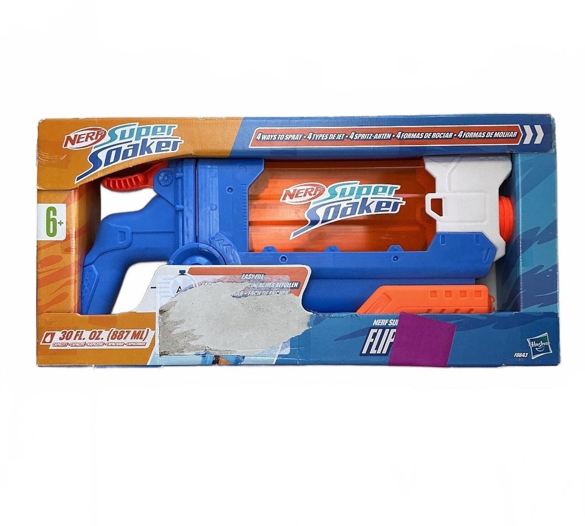 Nerf Super Soaker FlipFury Water Blaster 6+