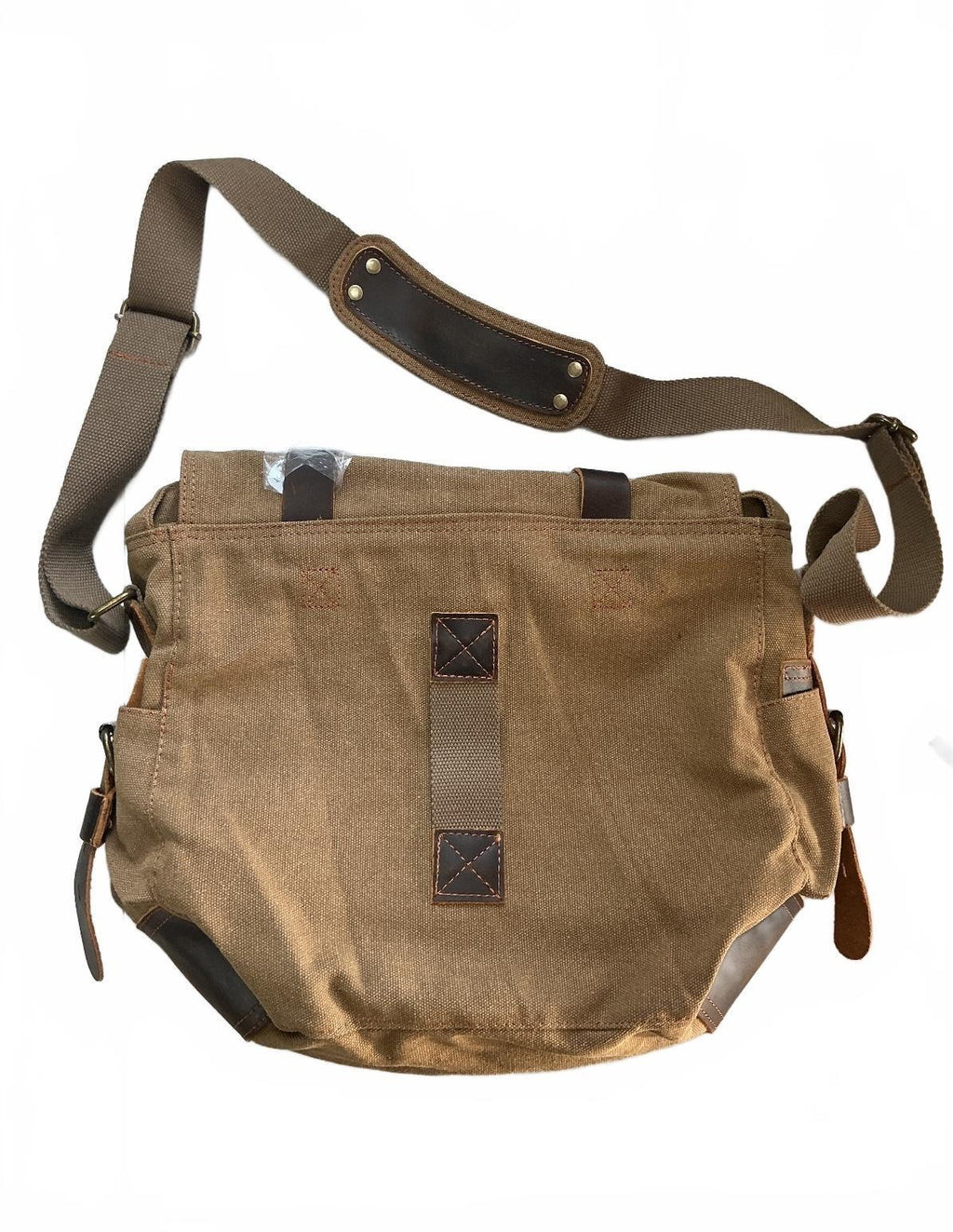 Fandare Brown Canvas Messenger Bag Size Medium