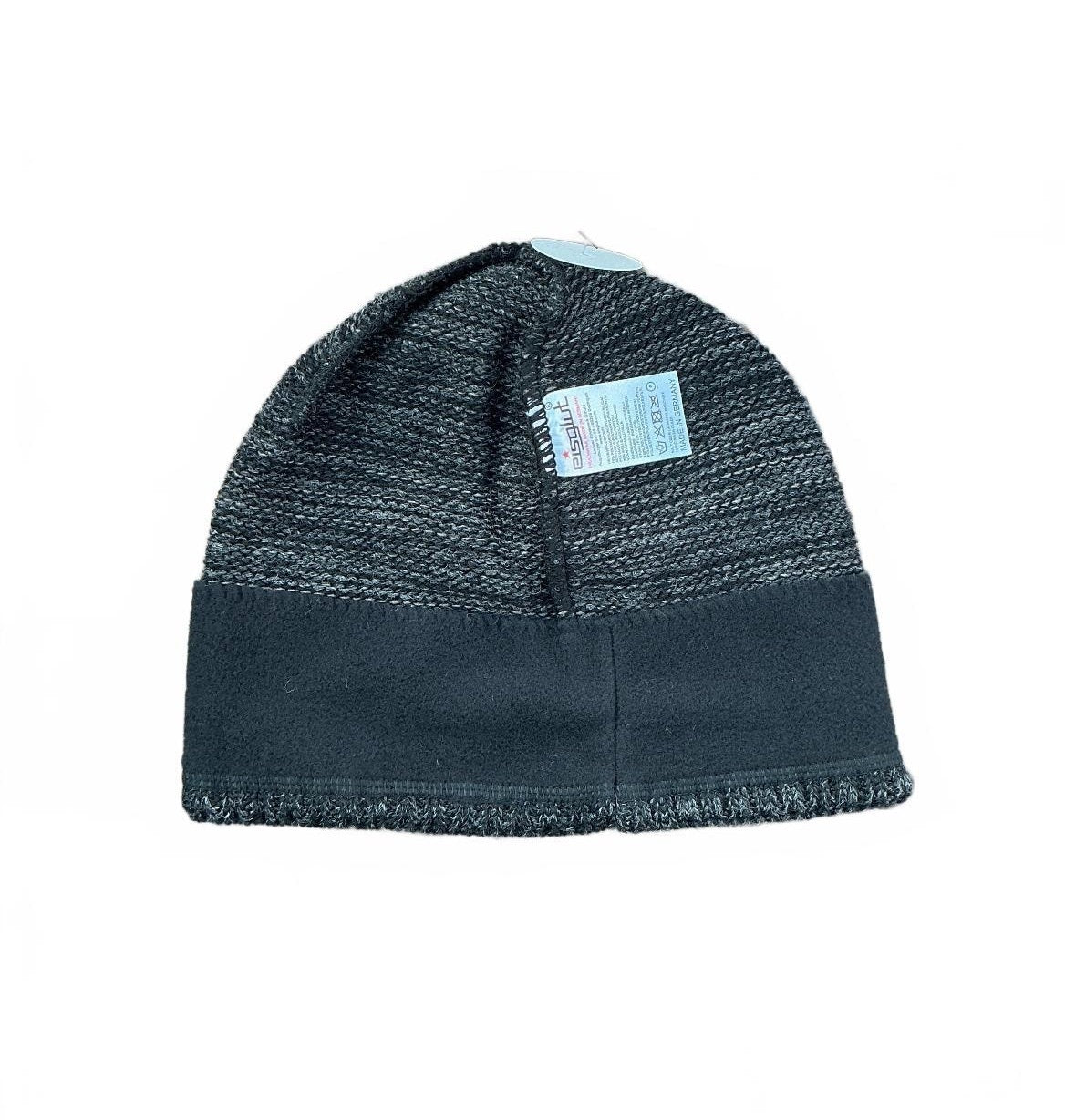 Eisglut Dylan One Size Anthracite Marled Knit Beanie Hat with Fleece Liner
