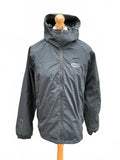 Lorenzo Black Windbreaker Hooded Jacket Size Regular XL Outdoor Coat