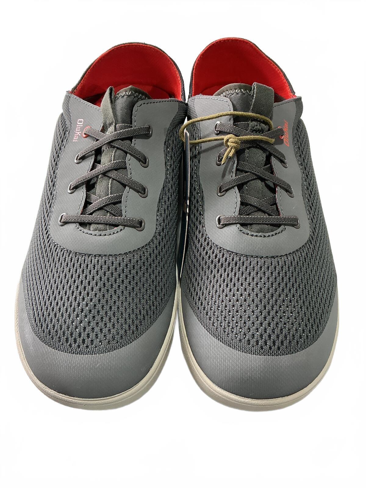 OluKai Moku Pae Men's Summer Vented Size 11.5 Comfortable Island Salt/Koi Shoes