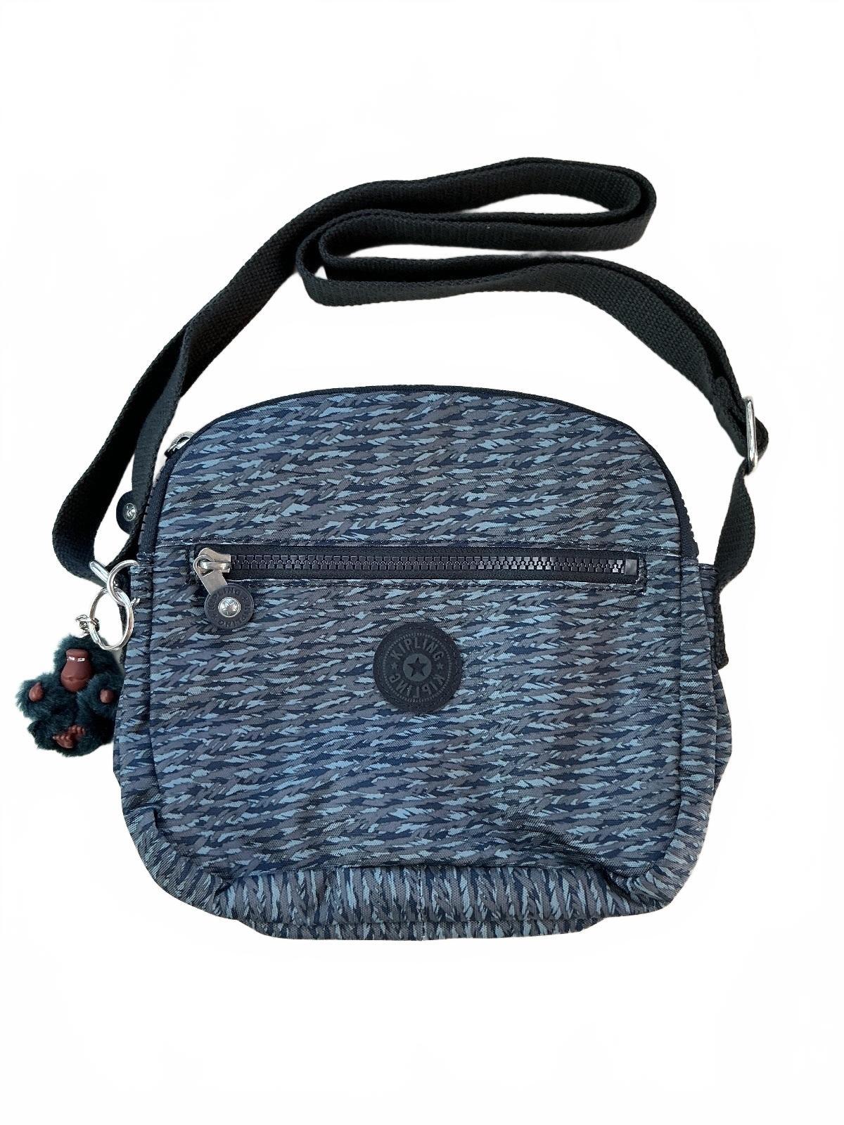 Kipling Keefe Crossbody Bag Women Medium Blue Multi Zip Pouch