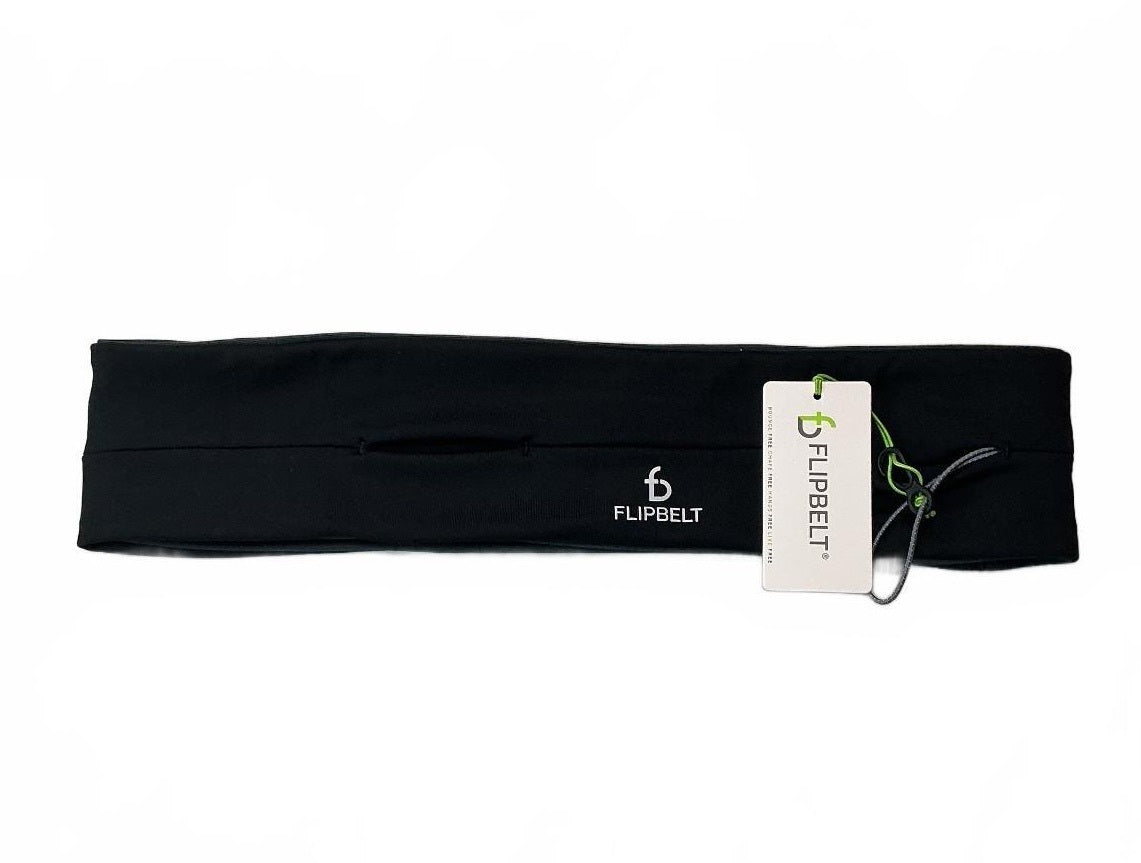 FlipBelt Large Black Running Belt Waist Pack