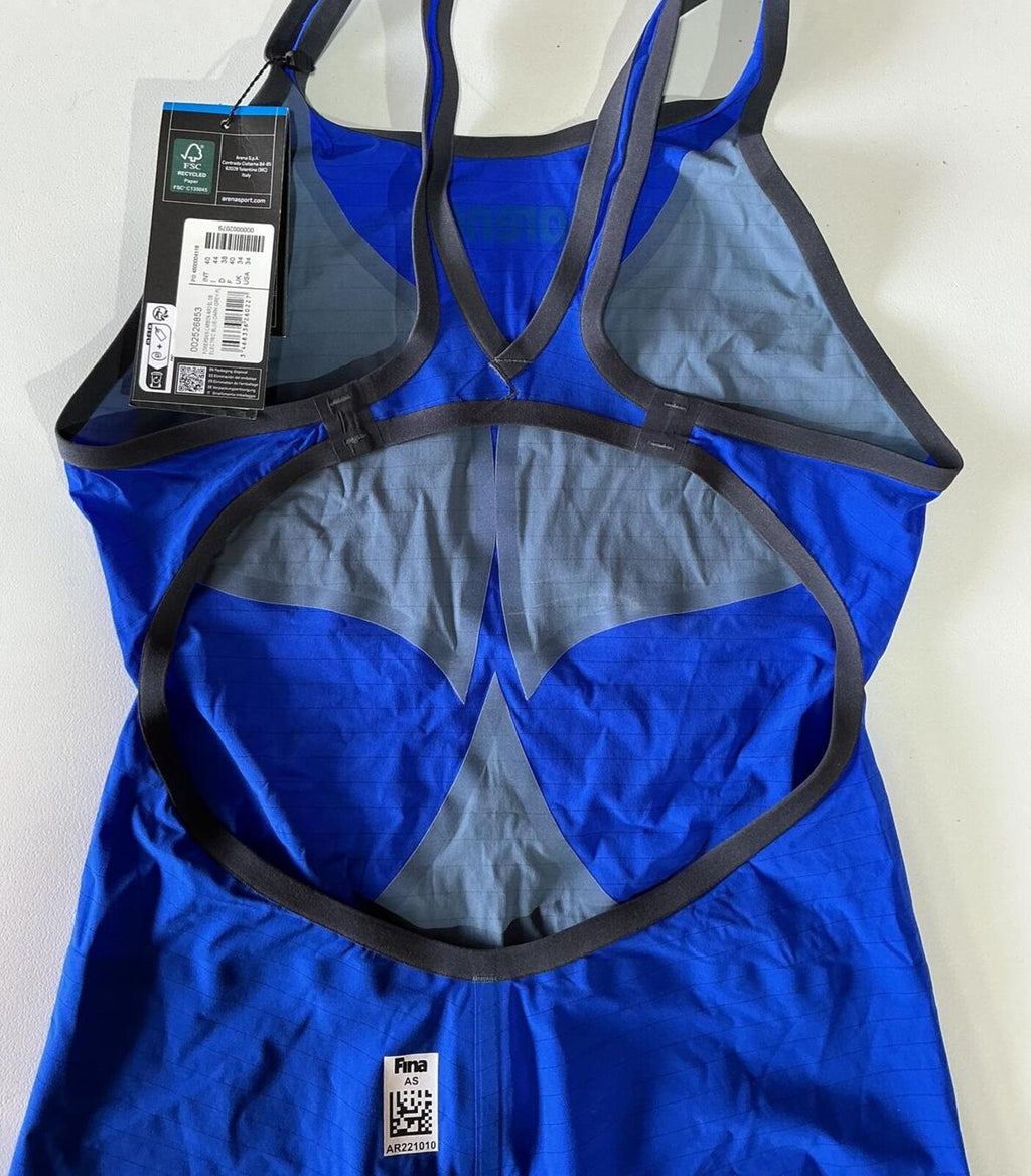 *NEW* Arena Carbon Air2 Women's Racing Swimsuit UK 34 Blue/Black