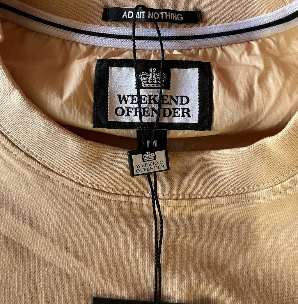 Weekend Offender Takaji Deep Champagne T-Shirt with Chest Pocket Size Regular M