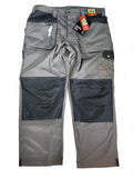Scruffs Worker Plus Trousers Men's 38S Graphite Durable Lightweight Knee Pad Pkt