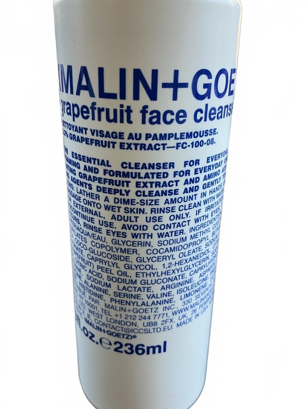 MALIN+GOETZ Grapefruit Facial Cleanser & Eucalyptus Body Gel Unisex 236/220ml