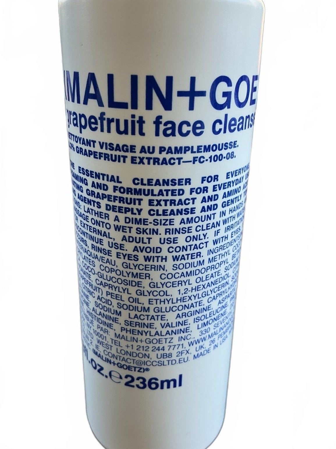 MALIN+GOETZ Grapefruit Facial Cleanser & Eucalyptus Body Gel Unisex 236/220ml
