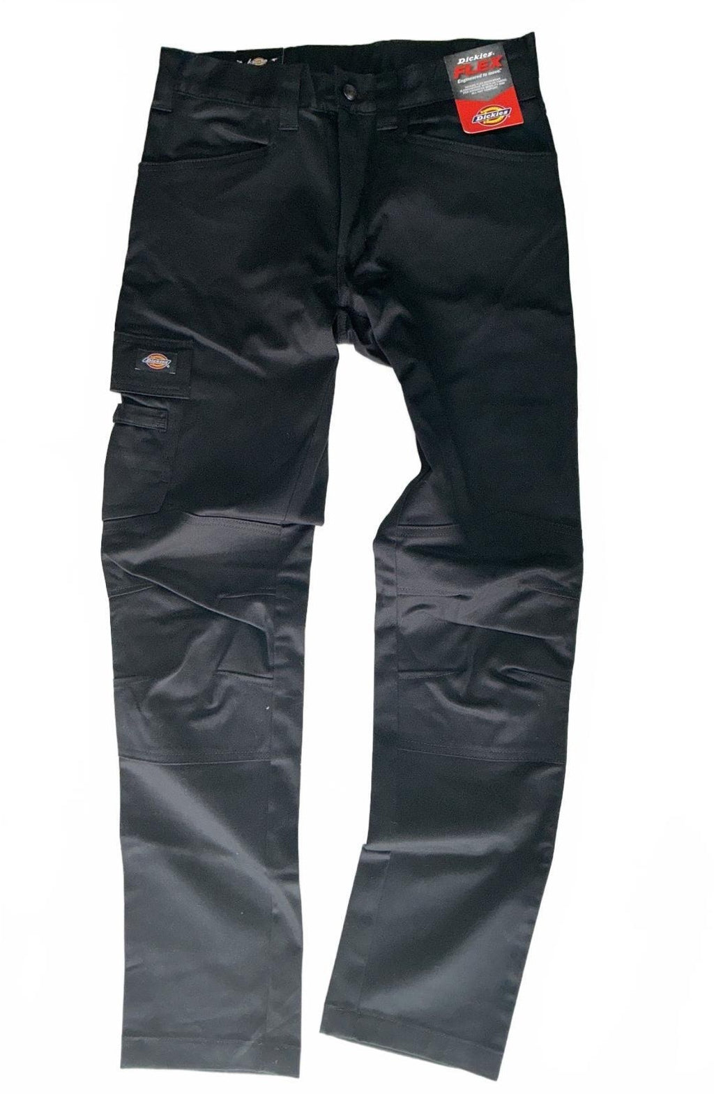 *NEW* Dickies FLEX Black Work Trousers Size 30x32 Durable Comfort Fit