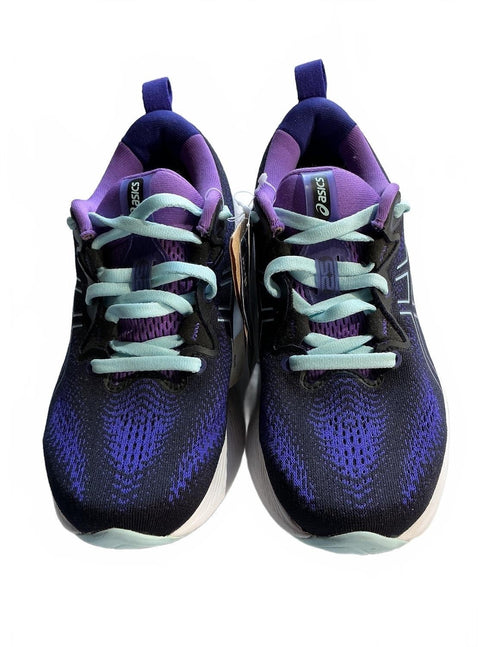 Asics Gel Cumulus Running Trainers Size UK 4 Purple Blue PureGEL FFBlast