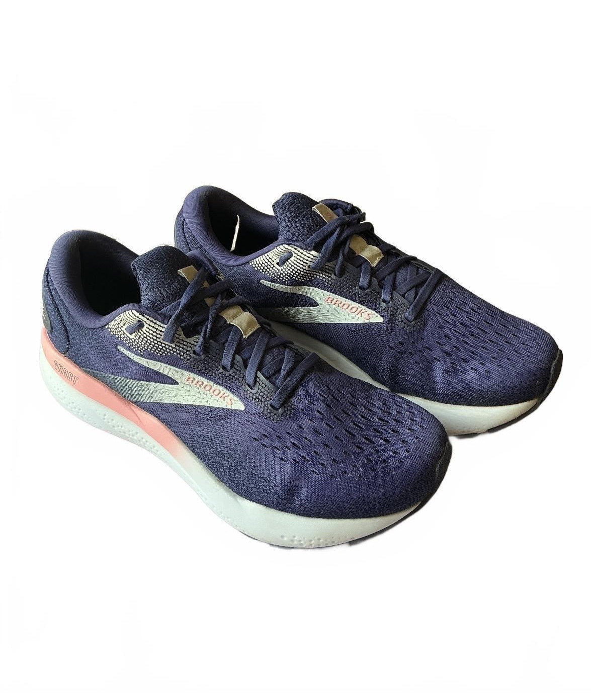 Brooks Ghost Running Shoes UK 8 Navy Pink