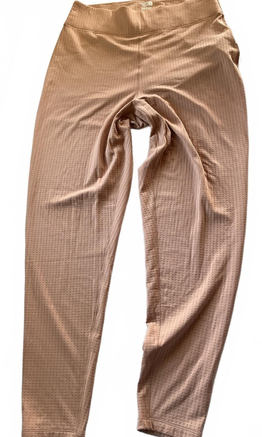 The North Face x Skims Refina Dotknit Women's Beige Leggings Size XL