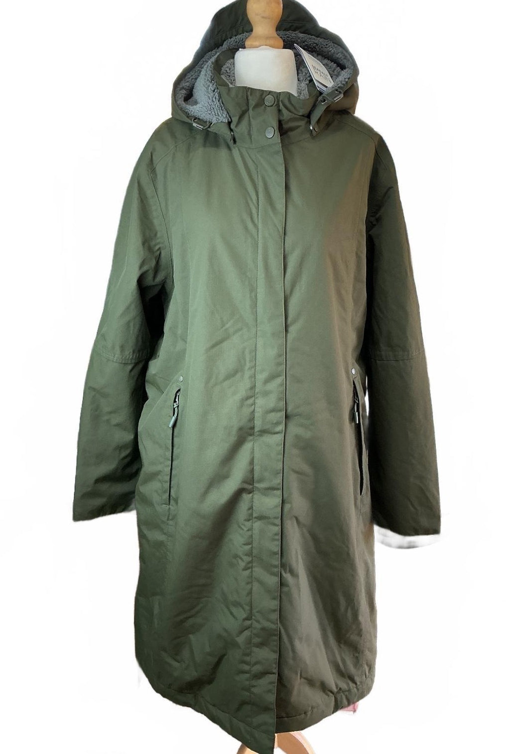 Seasalt Cornwall Janelle Coat Women Regular 22 Woodland Waterproof Raincoat