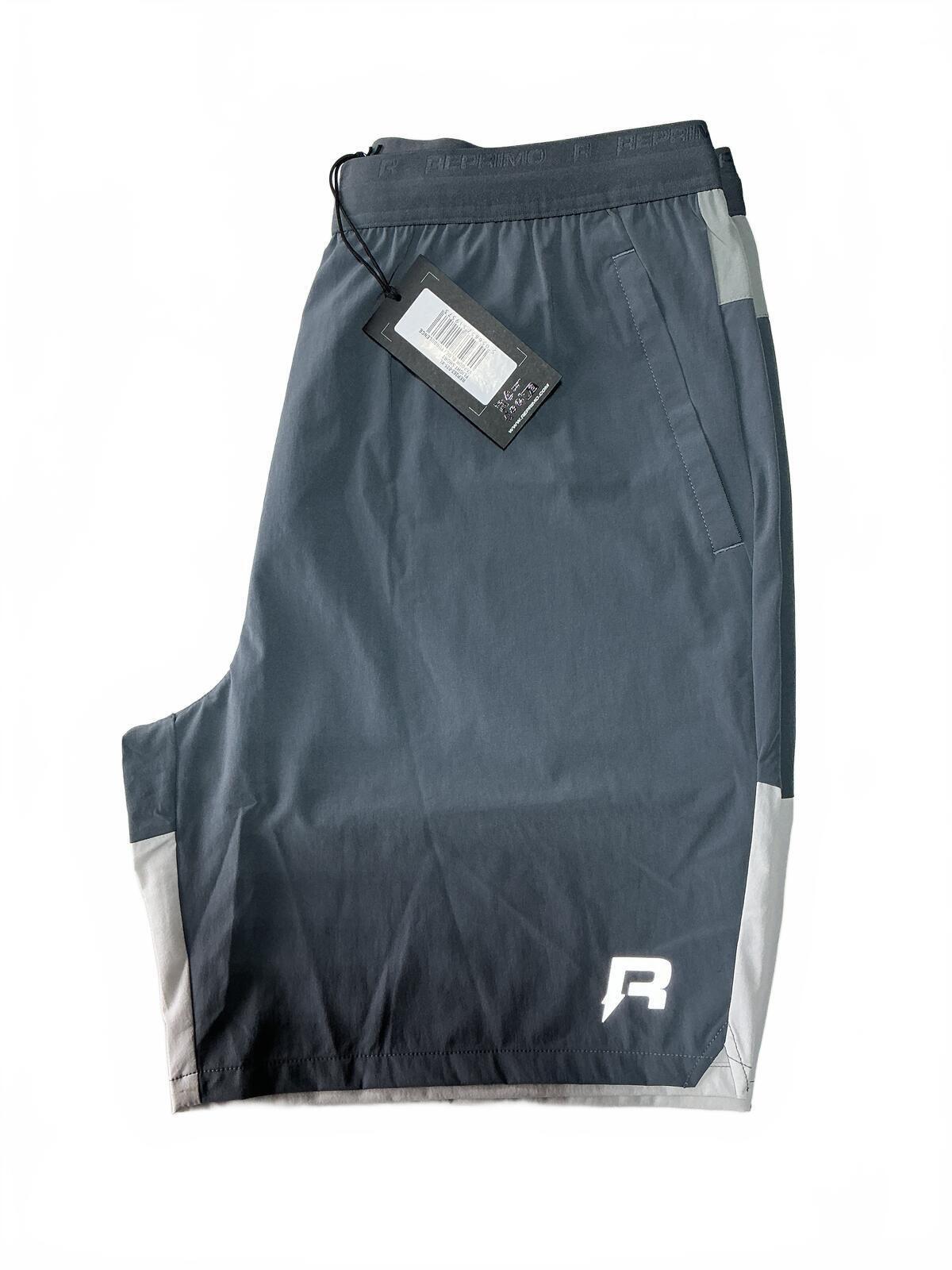 *New* Reprimo Men's Grey and Light Grey Flight Sports Shorts Size Regular Xl