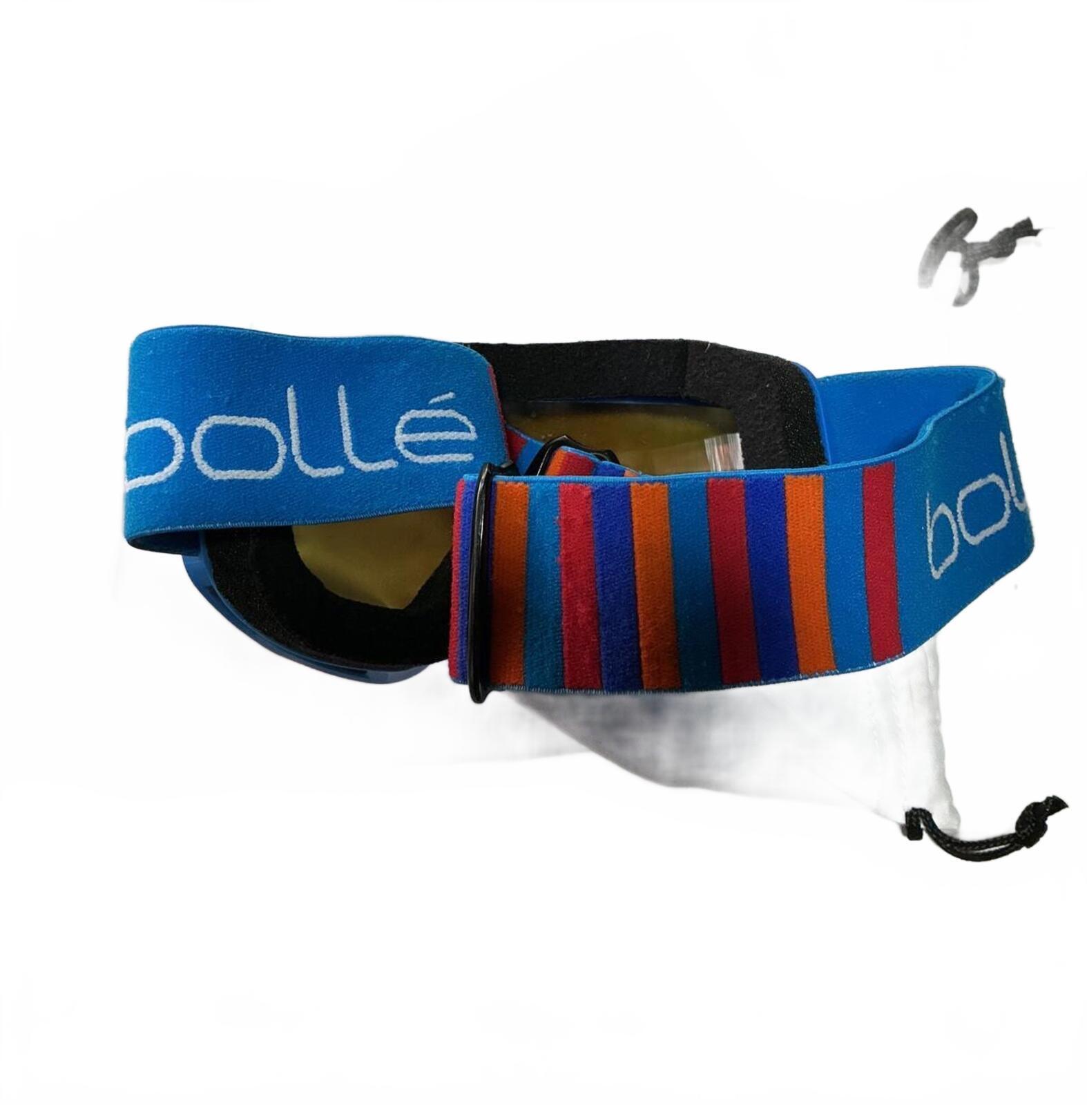 bollé Rocket Plus Ski Goggles Blue with Orange Lens Fit Small 6+ Years