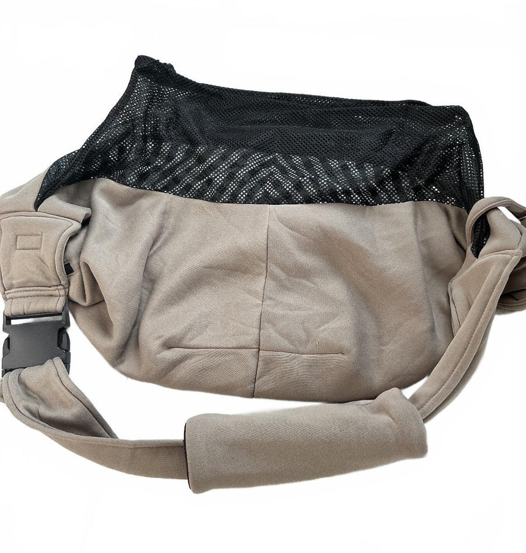 Cuby Dog Carrier Sling Unisex Medium Taupe Adjustable Cotton Comfortable