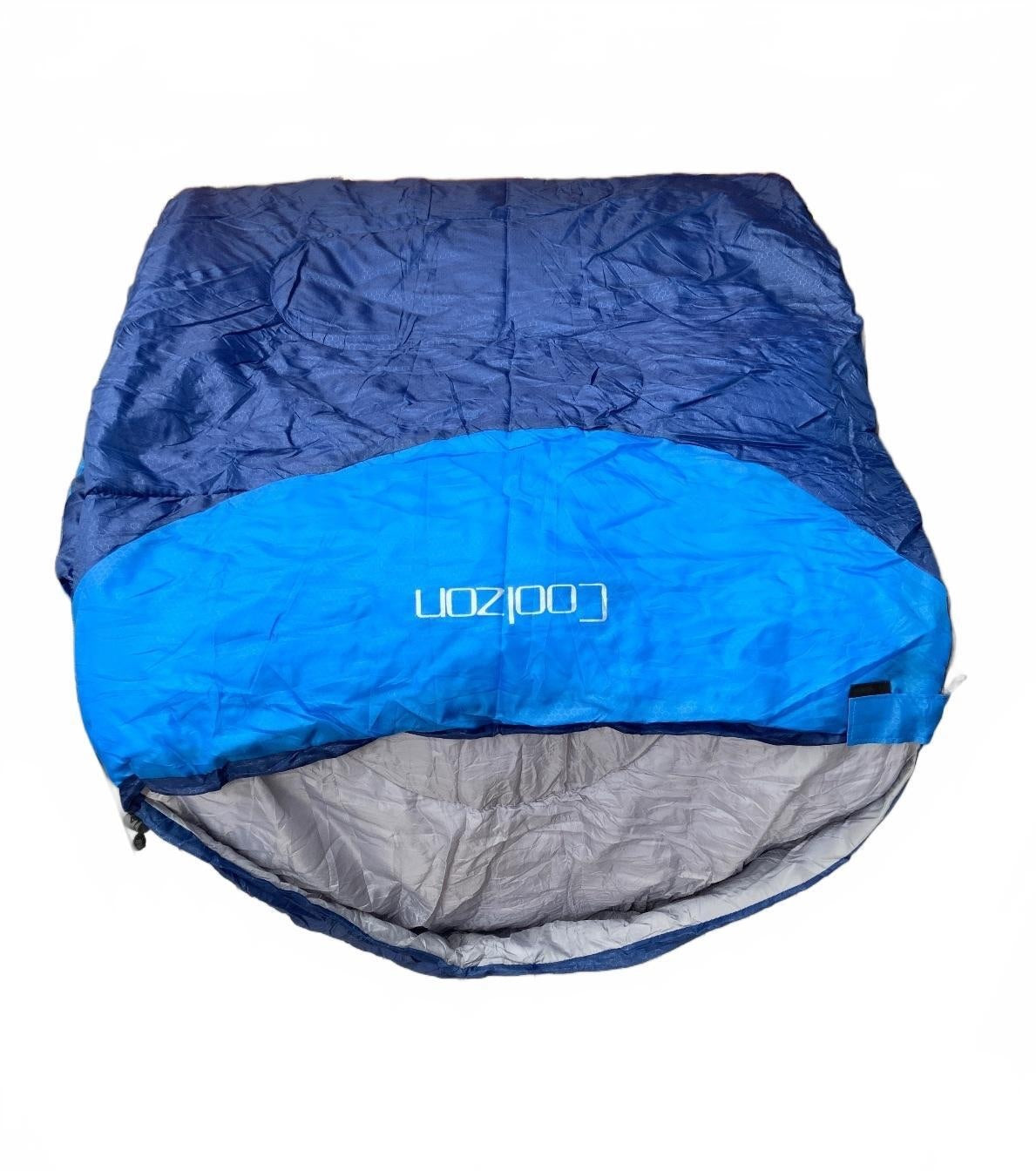 Coolzon Blue Lightweight Sleeping Bag 220cm x 75cm with Carry Bag