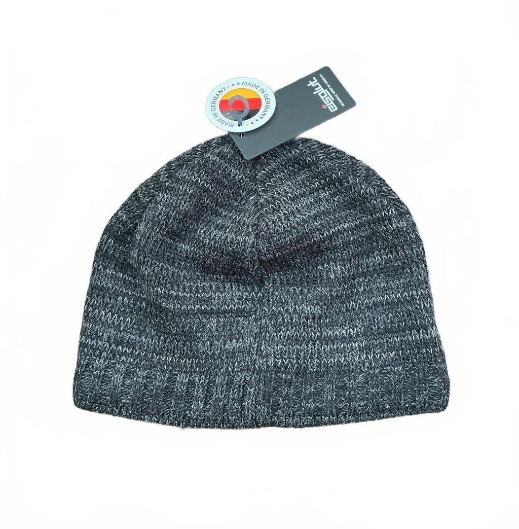 Eisglut Dylan One Size Anthracite Marled Knit Beanie Hat with Fleece Liner