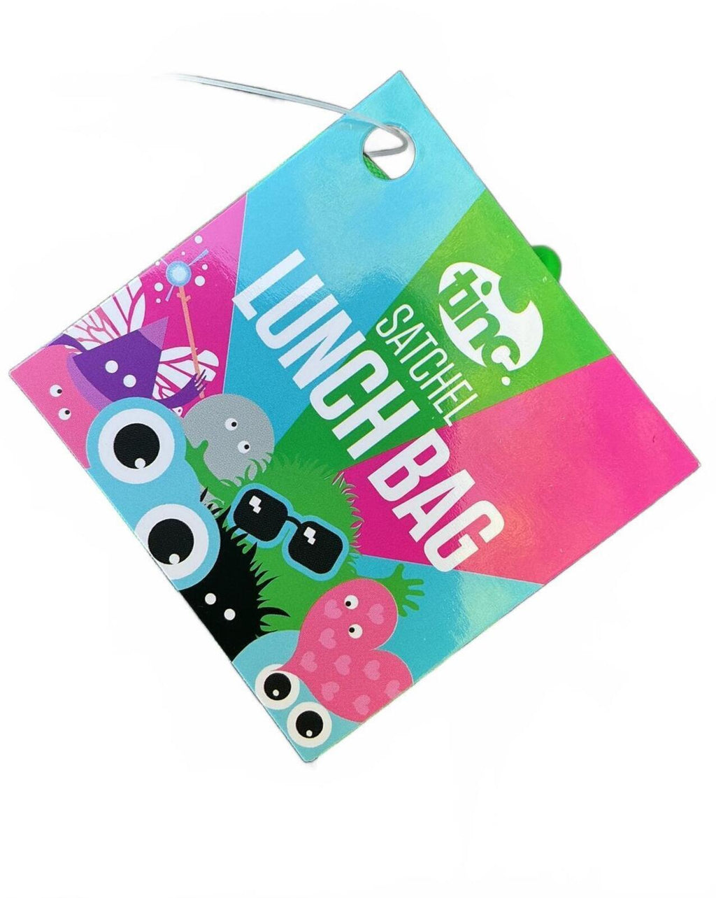 Tinc Green Camouflage Lunch Bag with Fun Character Design - Compact Size