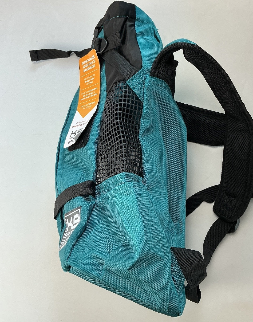 K9 Sport Sack Dog Backpack Small Teal Ventilated