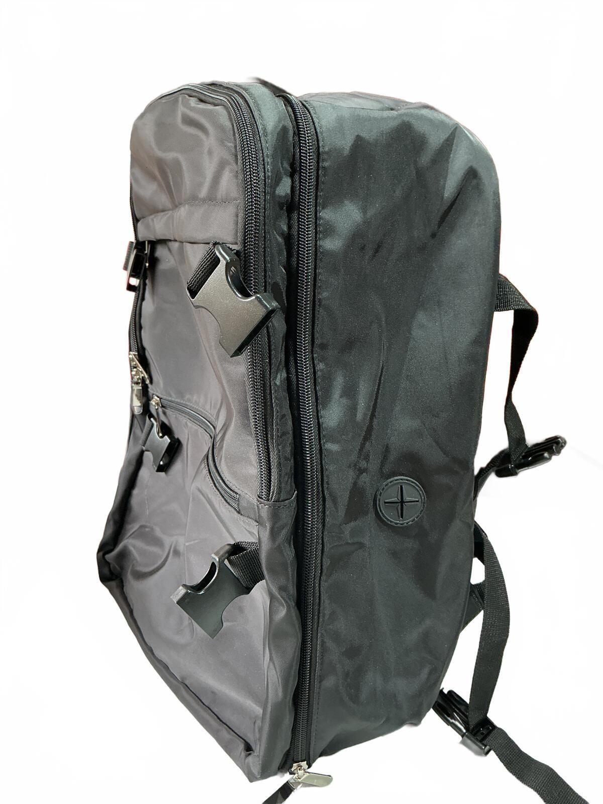 Large Black Nylon Travel Backpack Rucksack Laptop Daypack Adjustable 40*30*20