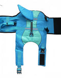 Dog Life Jacket Vest Medium Size Blue Safety Float
