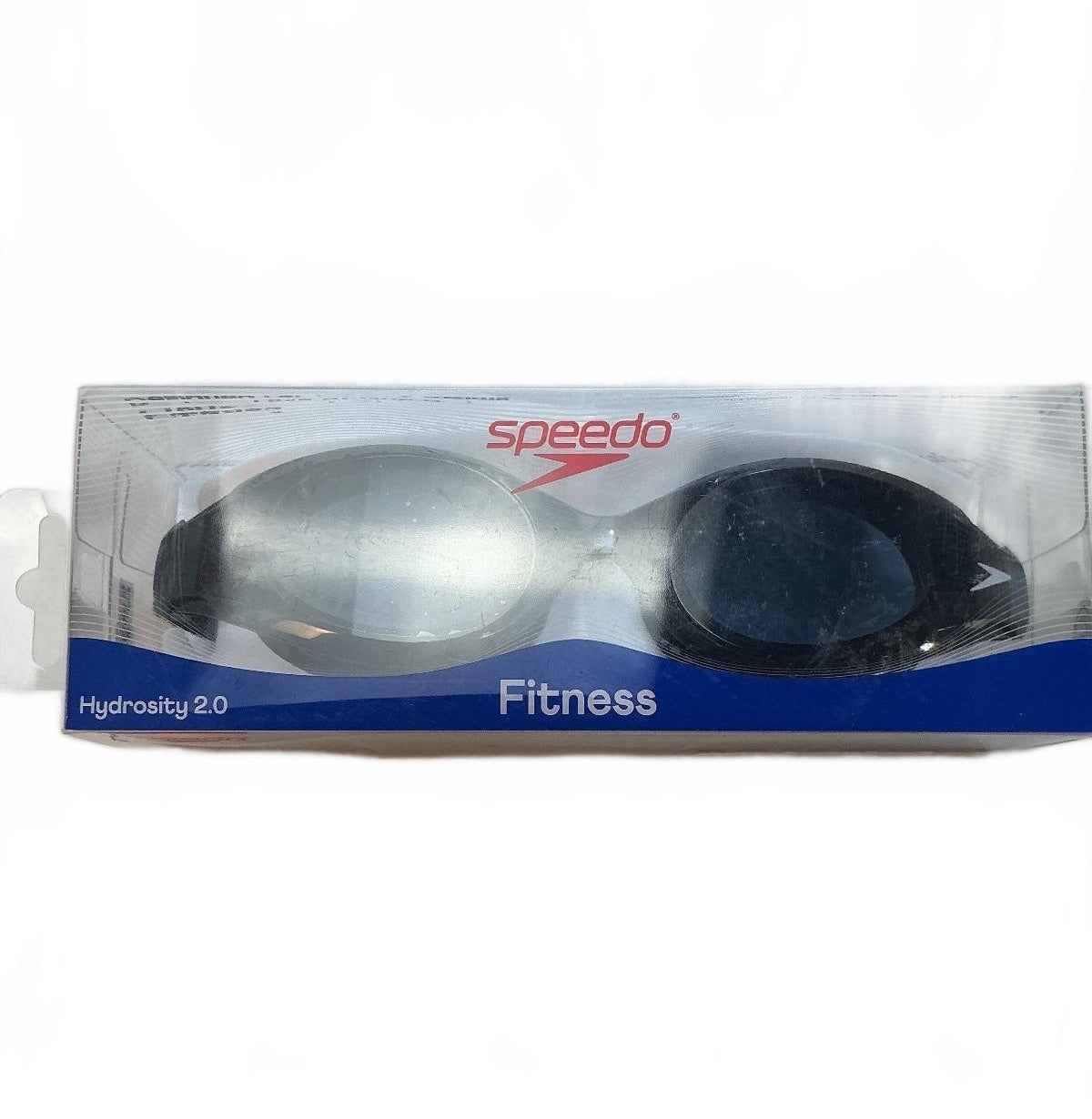 Speedo Hydrosity 2.0 Fitness Swim Goggles Adjustable Fit Black