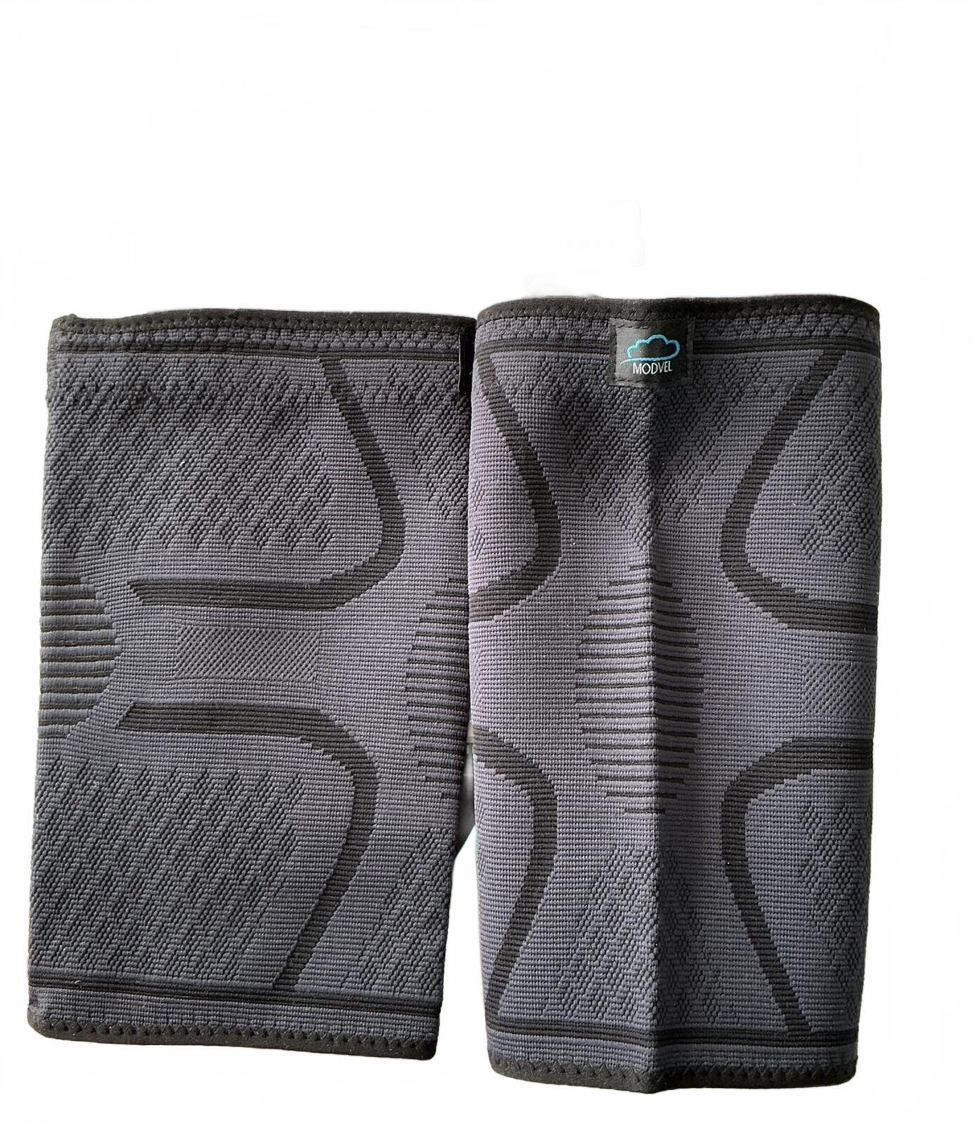 *NEW* MODVEL Knee Sleeves Pair Compression Brace Size M Black