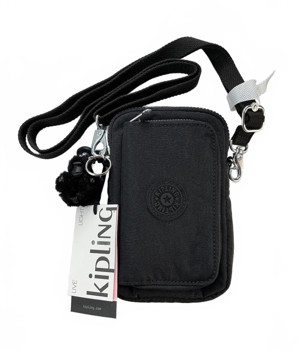 Kipling Ladies Telmo Small Wallet Small Black Detachable Strap