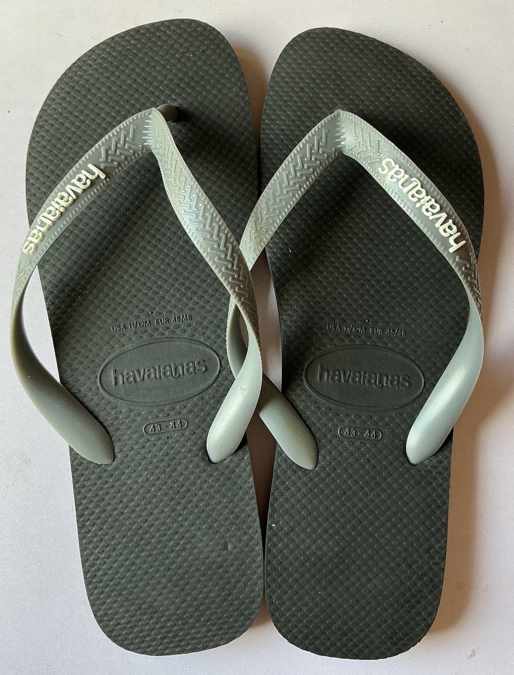 Havaianas Grey Flip Flop Sandals Size 9-10 Uk Comfortable