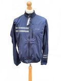 Van Rysel Men's Navy Blue Cycling Jacket Size Regular Xl Reflective Stripes