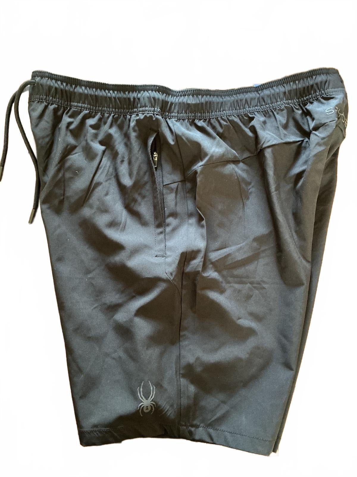 Spyder Men's Black Athletic Shorts Size L Large Lightweight Comfort