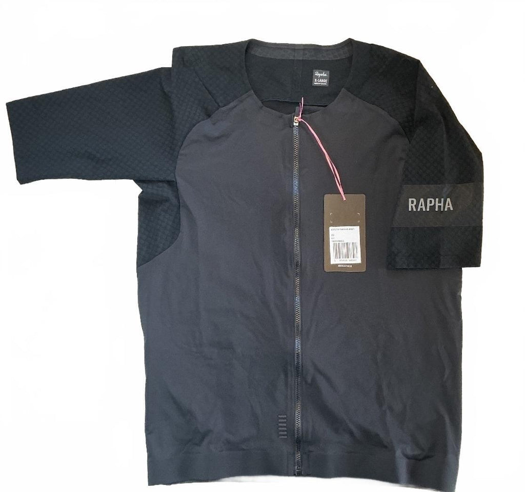 Rapha Cycling Jersey Size XL Black Lightweight