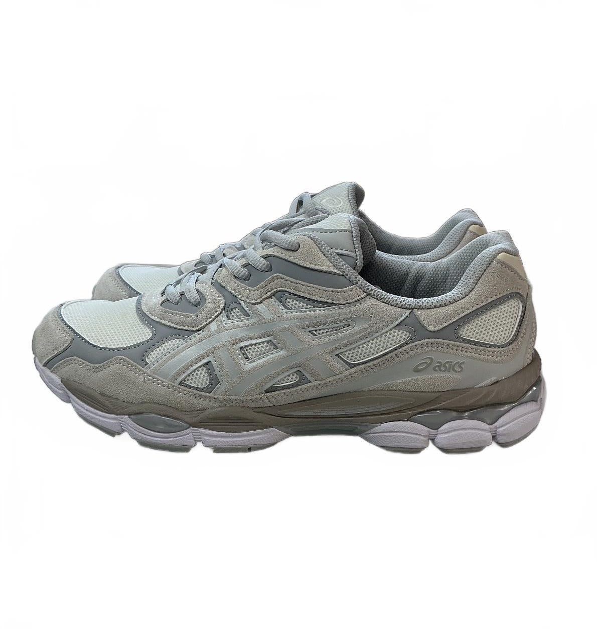 Asics GEL-NYC Men's Size 9UK Grey White Ortholite Comfort Running Trainers