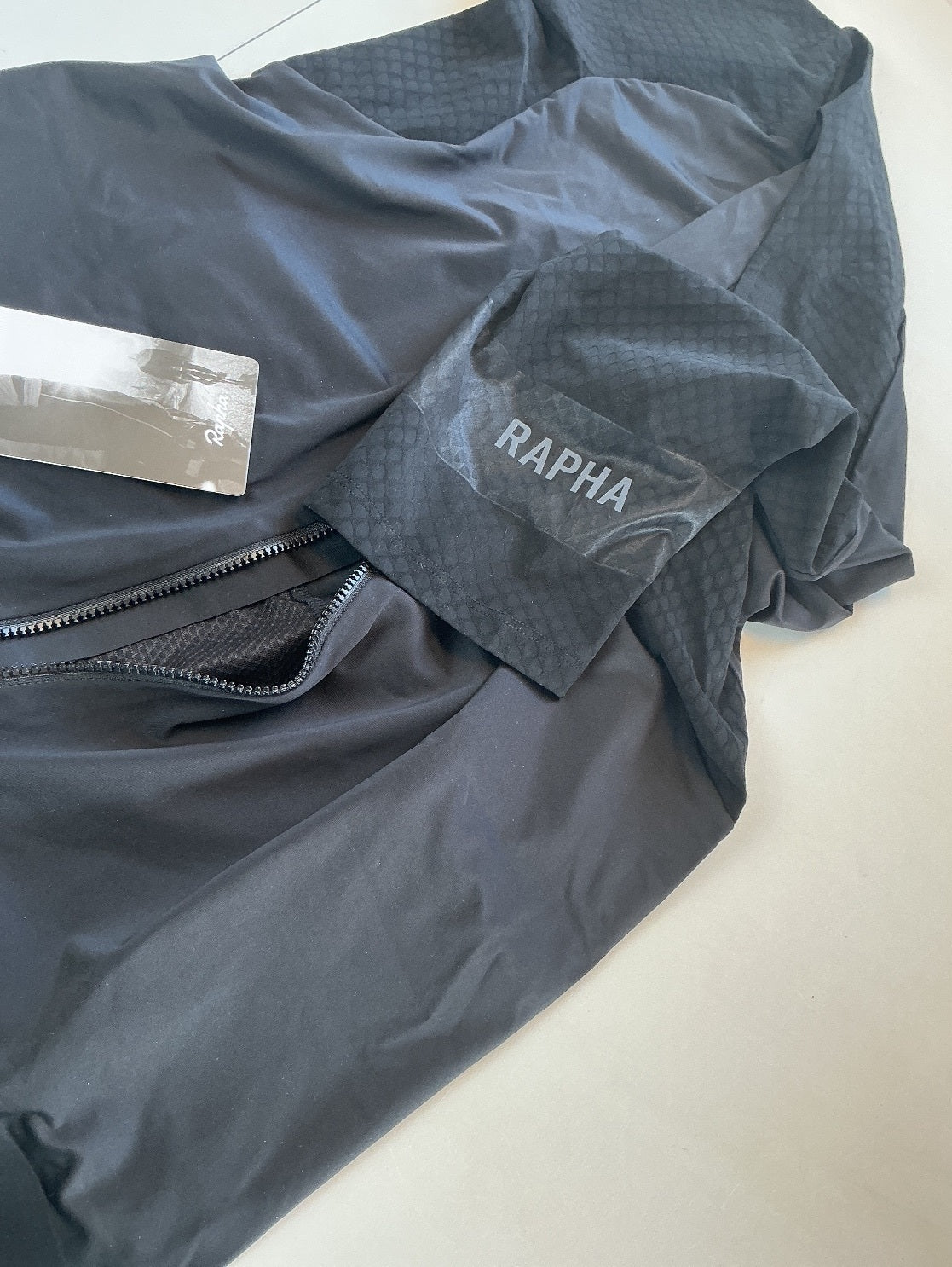 Rapha Cycling Jersey Size XL Black Lightweight