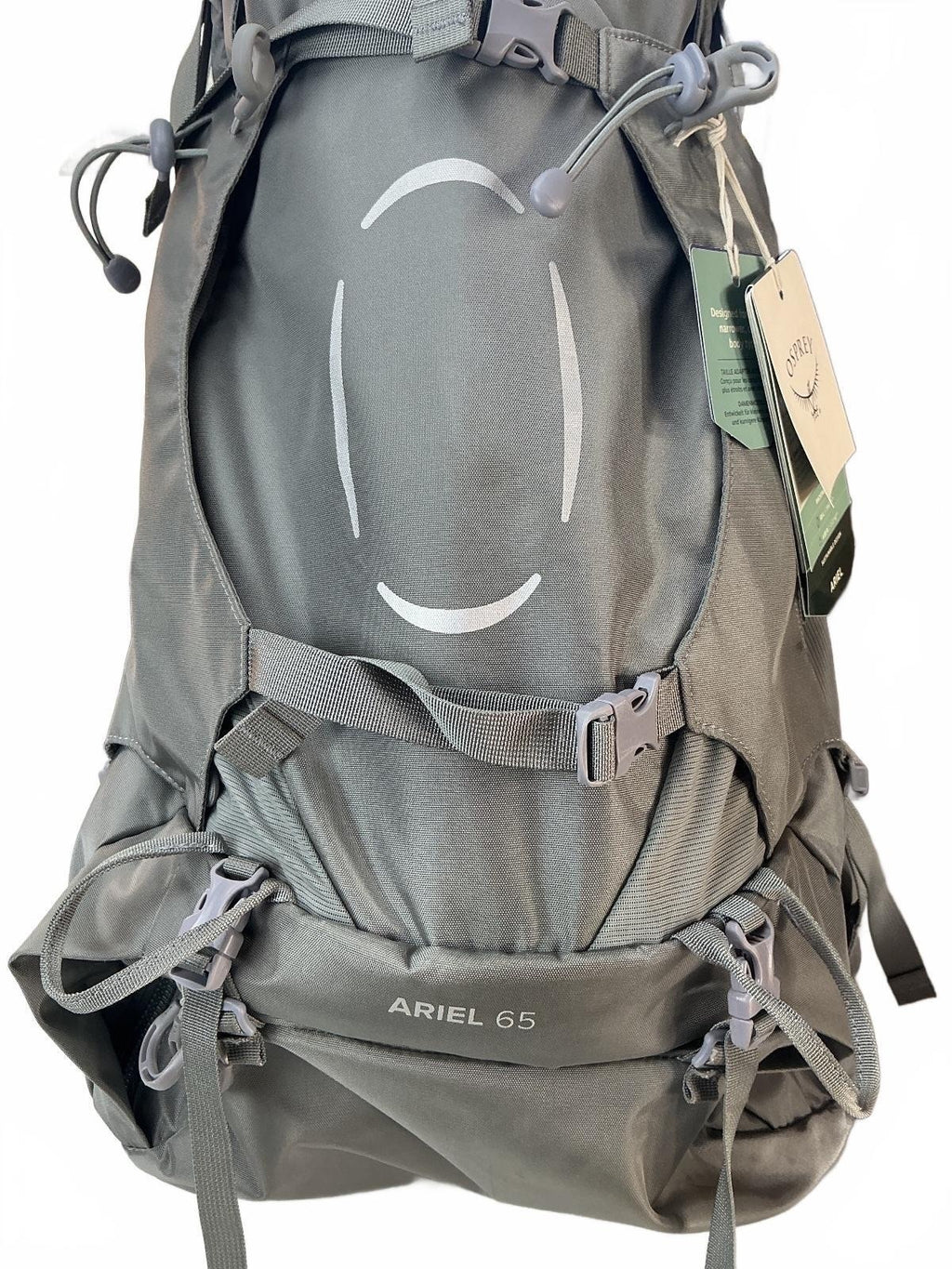 Osprey Ariel 65L Women’s Backpack Large Grey Custom Fit Lightweight Raincover