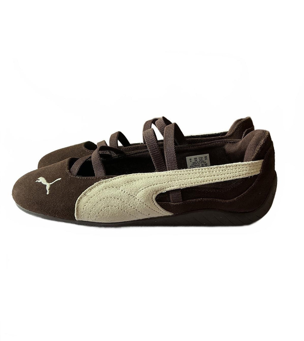 Puma Brown Speedcat Ballet Flats Size 6 UK Stylish Comfort