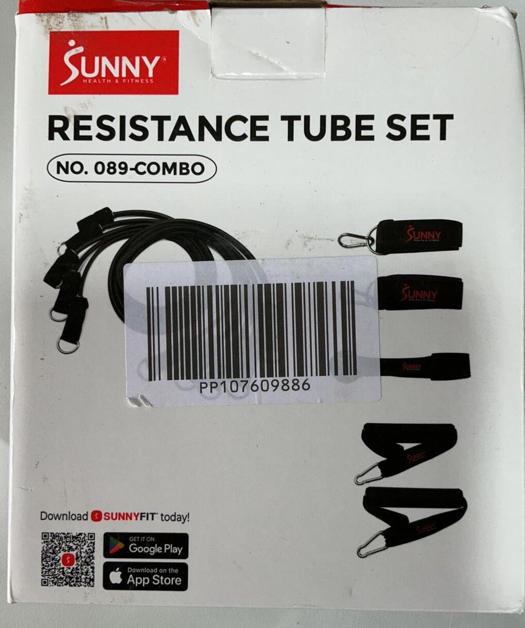 Sunny Resistance Tube Set No. 089-Combo Fitness Exercise Bands