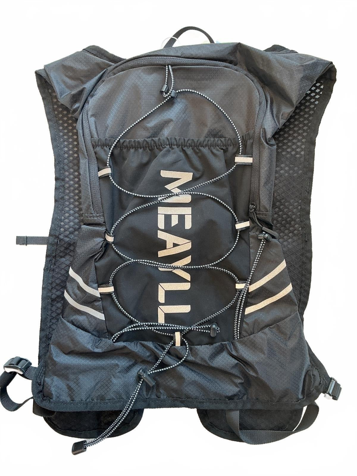 *NEW* Meayll Black Hydration Vest Backpack Running Hiking Size One Size