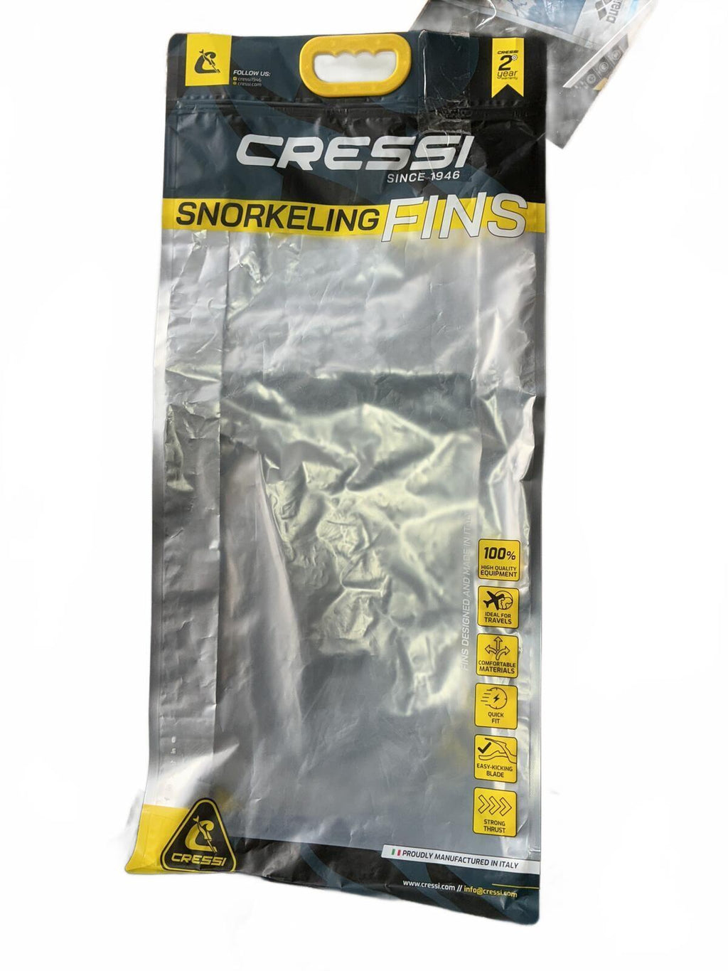 Cressi Rondine Light Diving Fins Size 45-46 UK 10-11 Blue Black