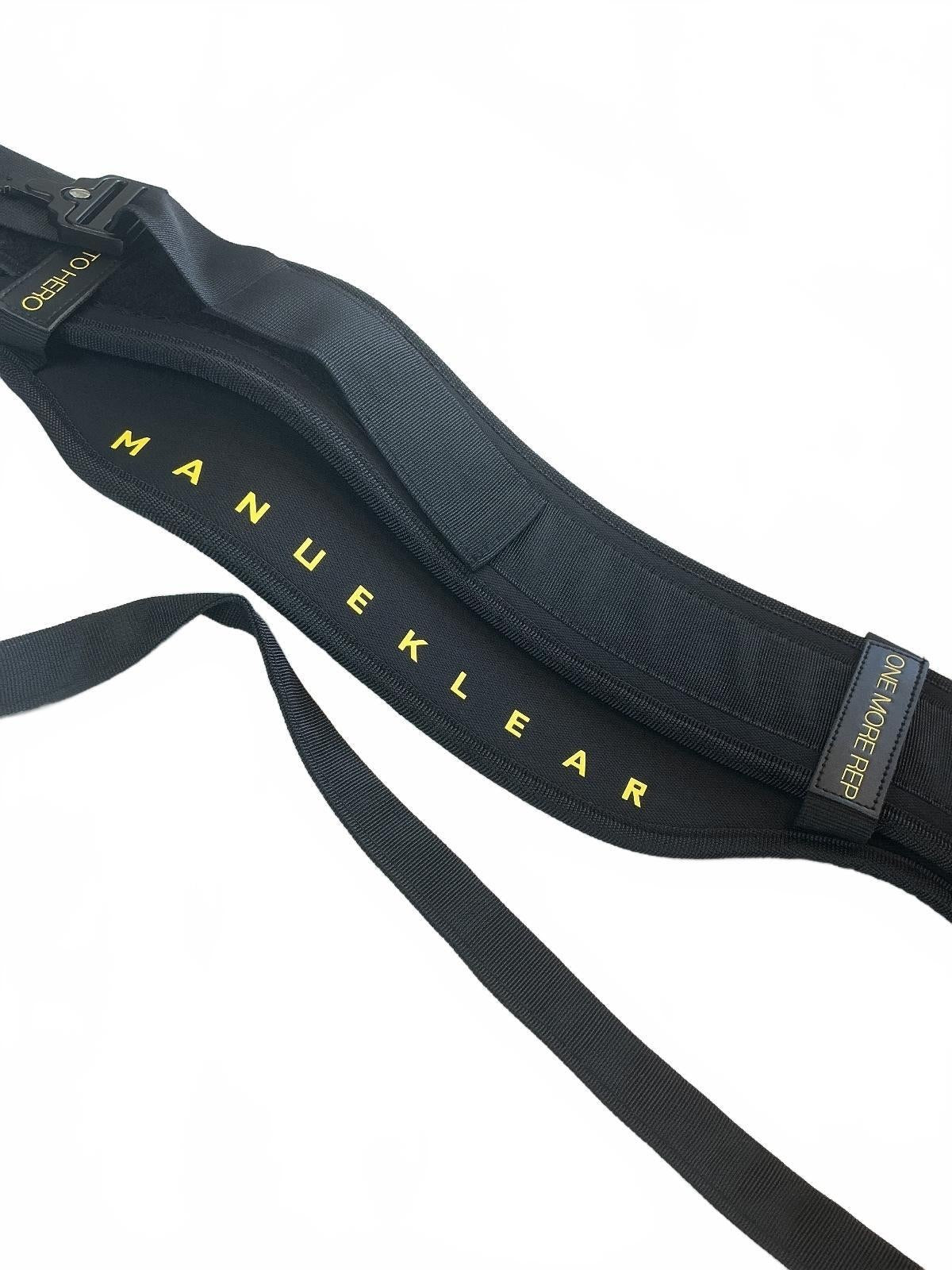 ManuKlear Adjustable Black Weight Lifting Belt Size Medium