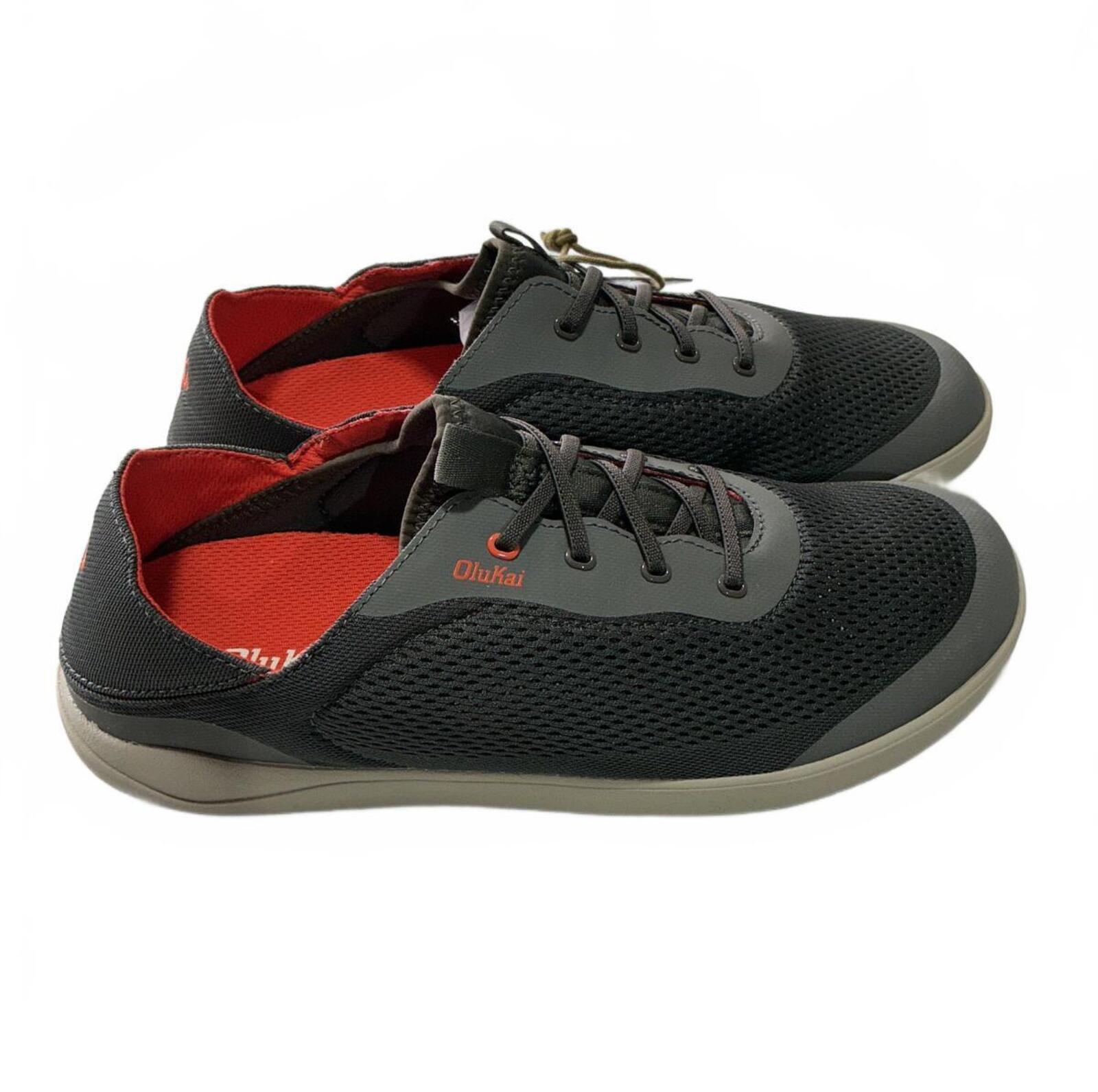 OluKai Moku Pae Men's Summer Vented Size 11.5 Comfortable Island Salt/Koi Shoes