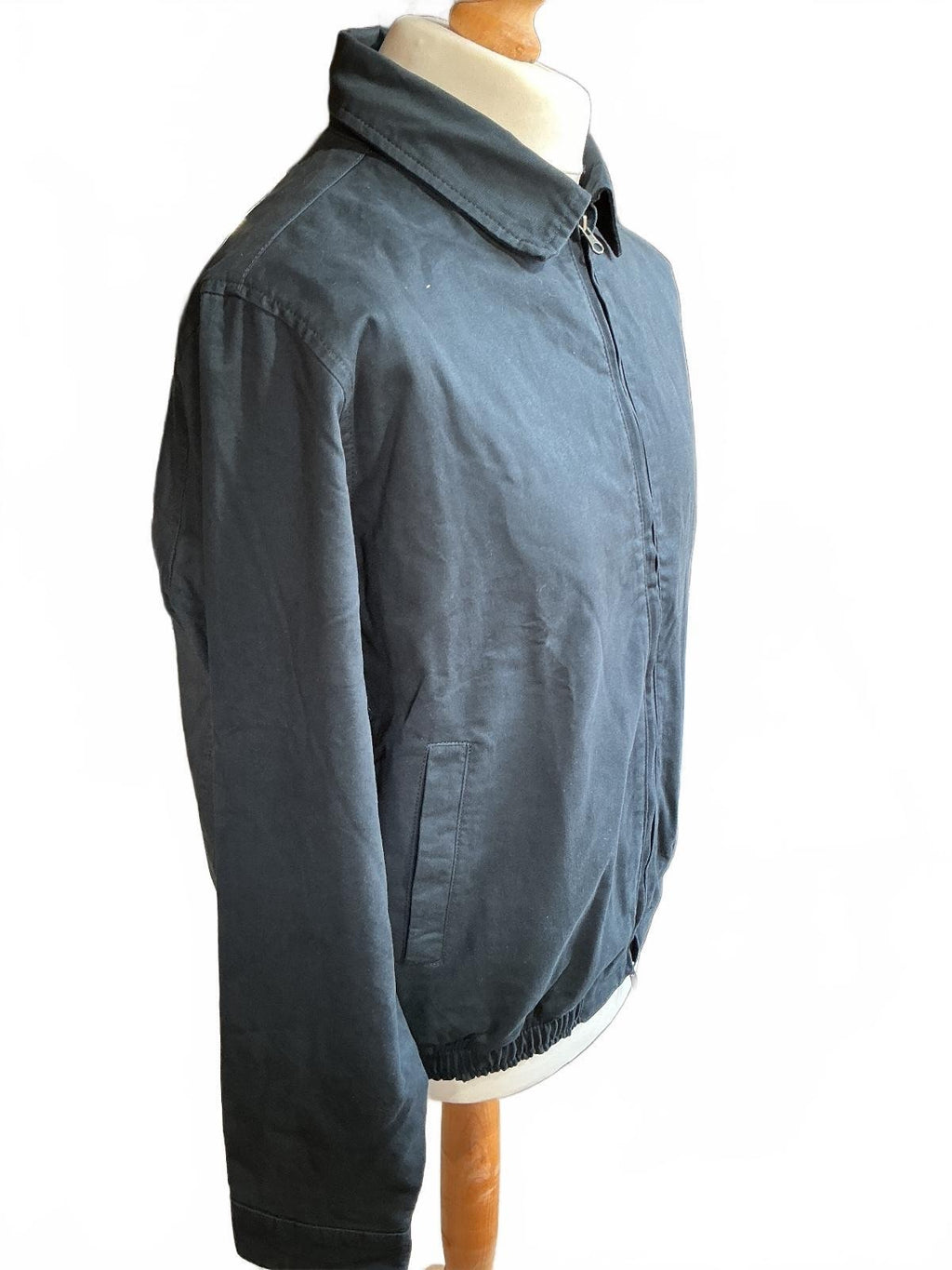 Percival Leo Harrington Navy Jacket Size L Classic Style Lightweight