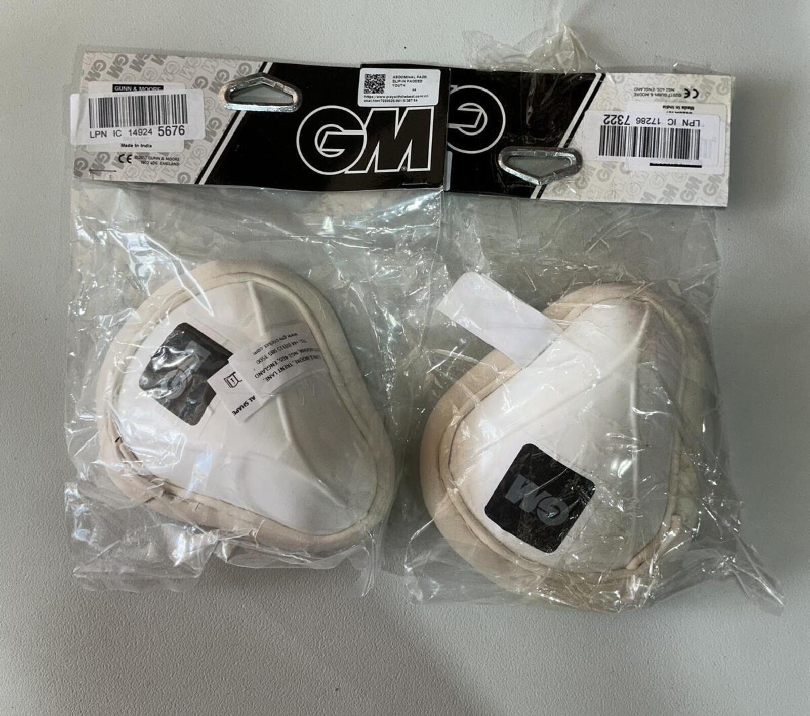 *NEW* 2* GM Youth Abdominal Padded Guards Size Youth White