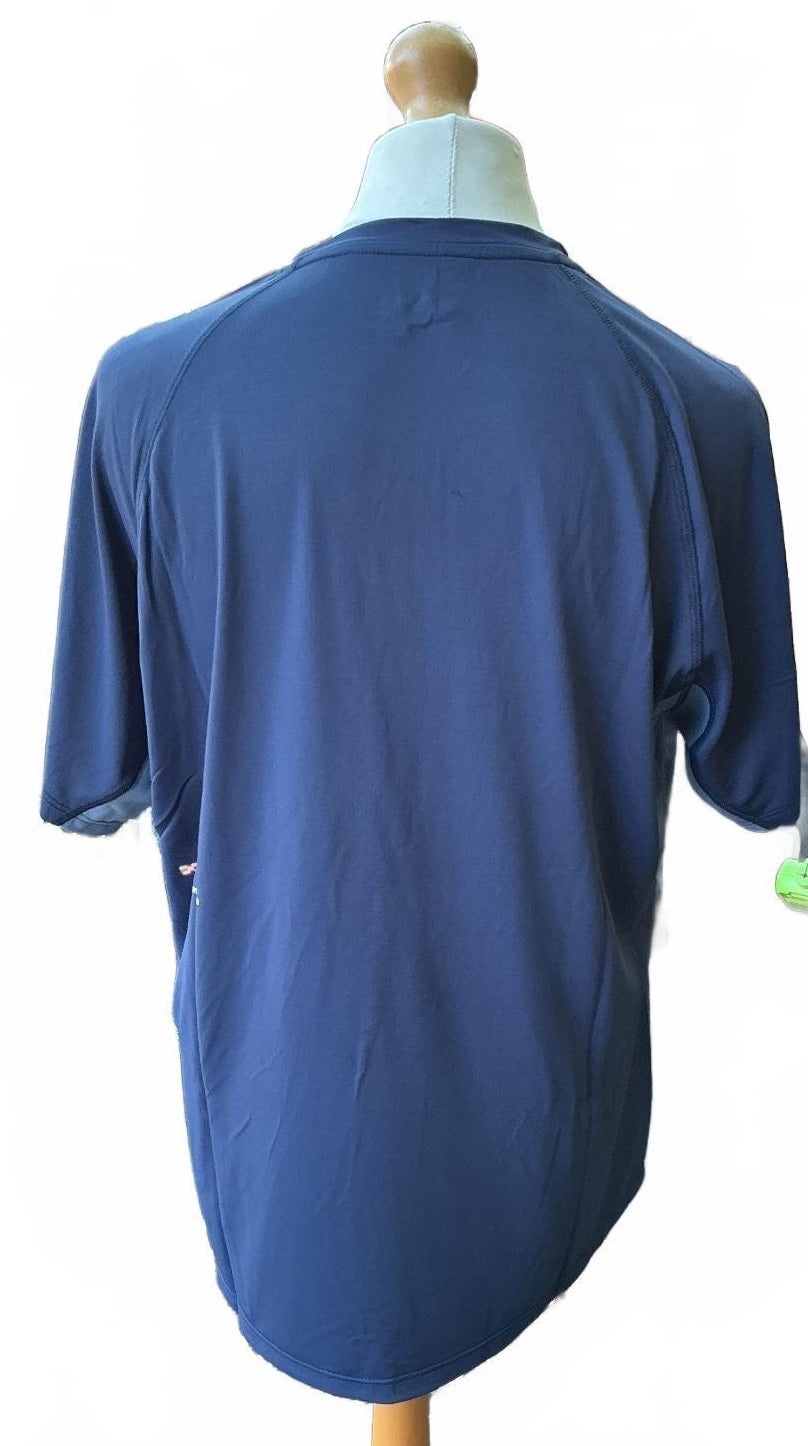 Pallacorda Men’s XLarge Navy Padel T-shirt Advanced Sportswear For Padel