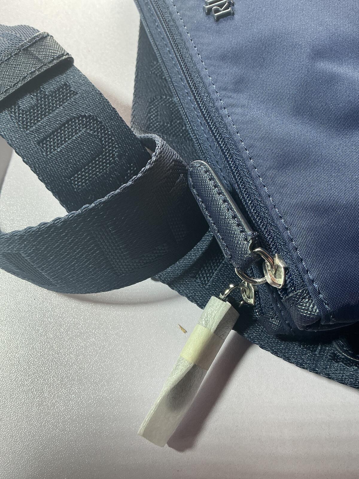 Lauren Ralph Lauren Navy Blue Crossbody Bag with Adjustable Strap Medium